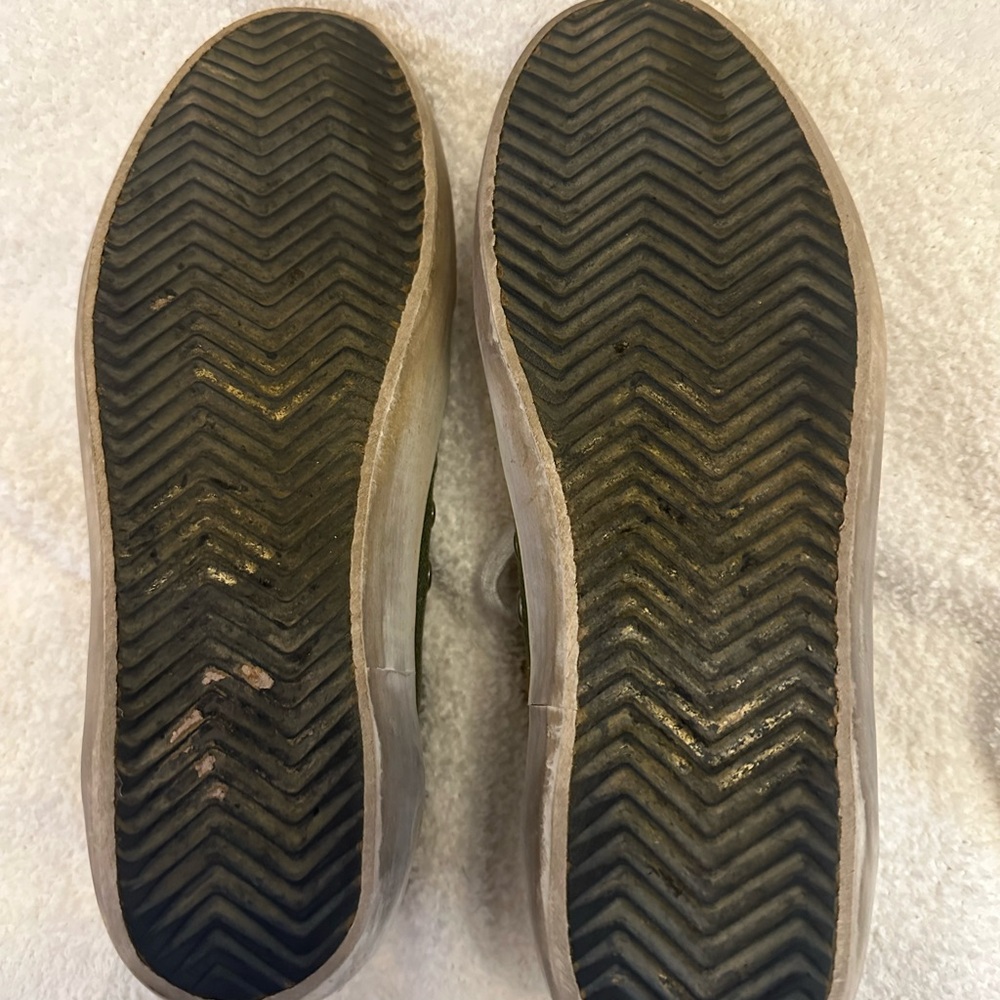Golden Goose Green and Tan Midstar Shoes - Picture 4 of 11
